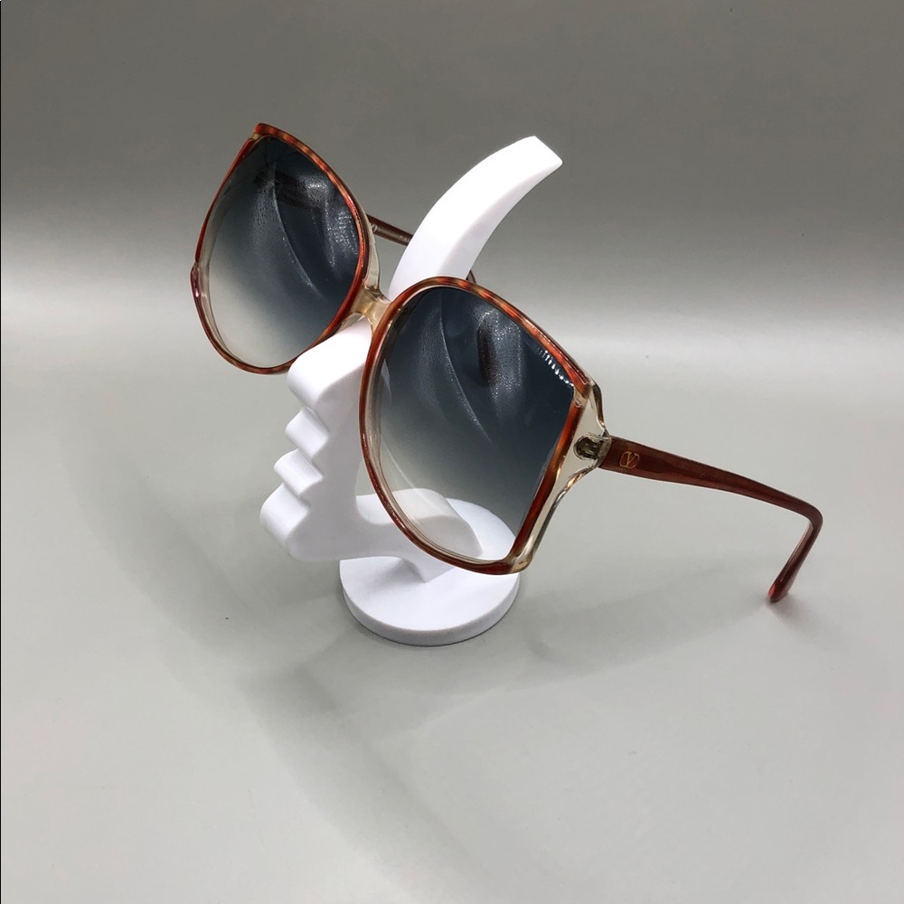 Valentino  Daniella vintage sunglasses semi oversized 80's butterfly WIDE FIT